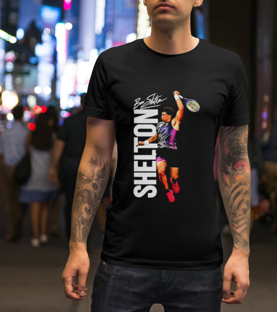Ben Shelton Tennis Player Signature Art 2026 T-Shirt