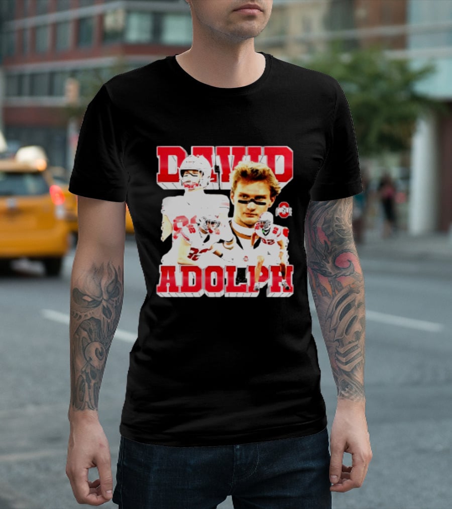 David Adolph 82 Ohio State Buckeyes NCAA Player Highlights T-Shirt