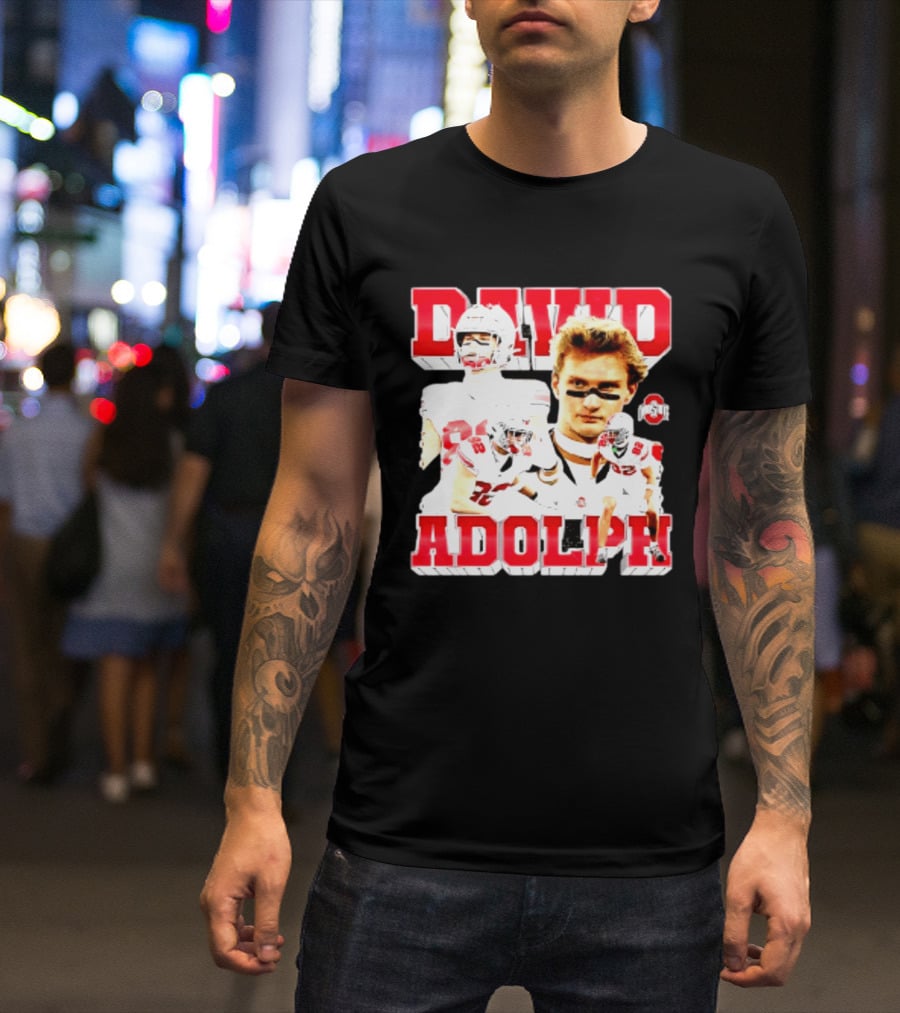 David Adolph 82 Ohio State Buckeyes NCAA Player Highlights T-Shirt