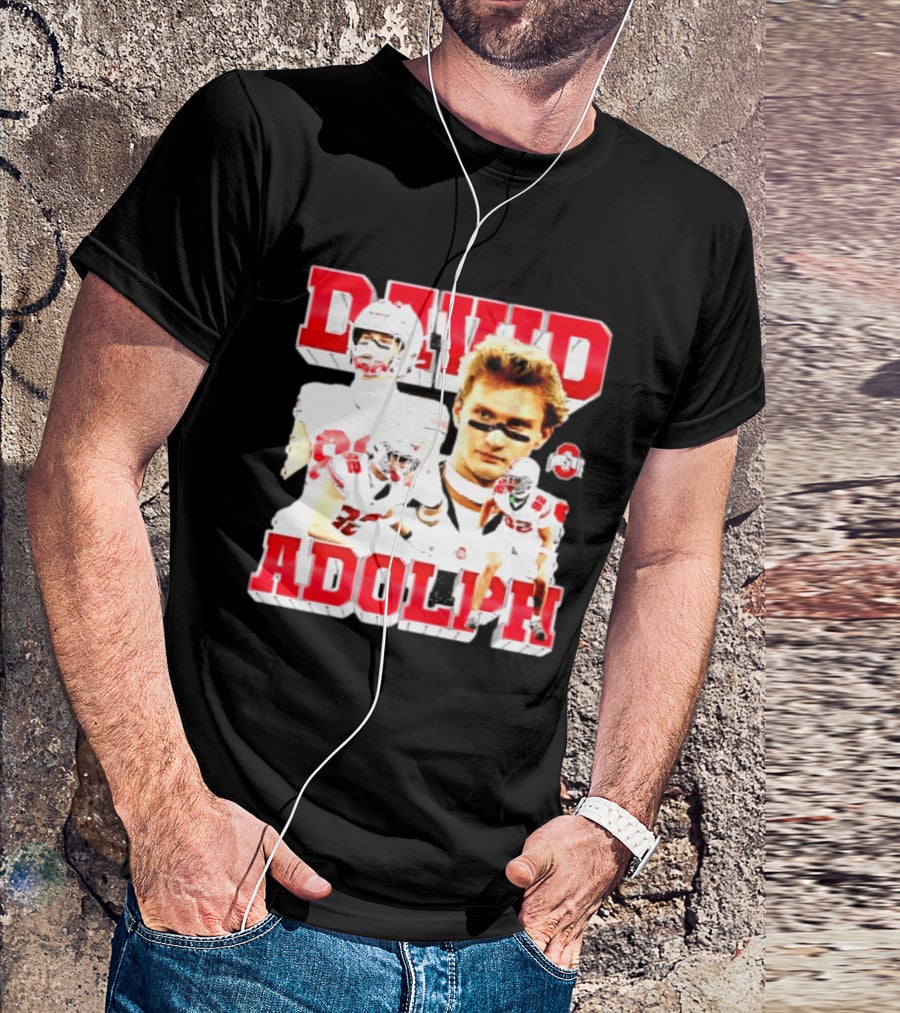 David Adolph 82 Ohio State Buckeyes NCAA Player Highlights T-Shirt