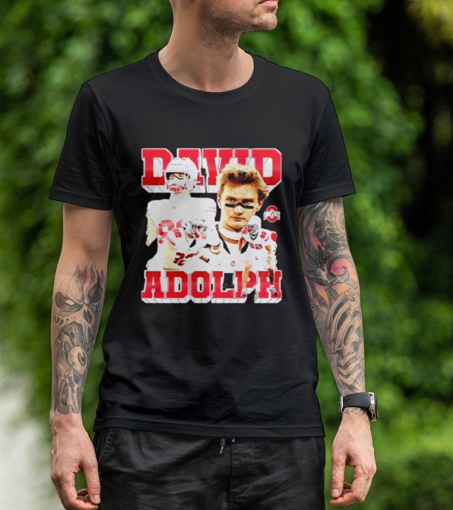 David Adolph 82 Ohio State Buckeyes NCAA Player Highlights T-Shirt