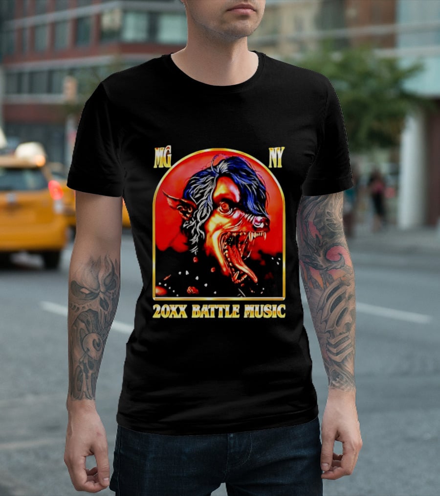 MG NY 20XX Battle Music Machine Gun Kelly Werewolf T-Shirt