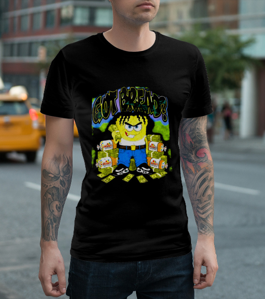 Wakko Exotics Store Whiteloaf Got Bread Black Character With Money Loaves T-Shirt
