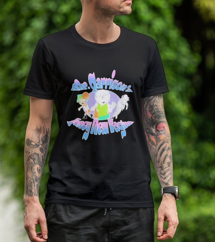 Mr Garrison's Fancy New Vagina South Park Basketball Cartoon Characters T-Shirt