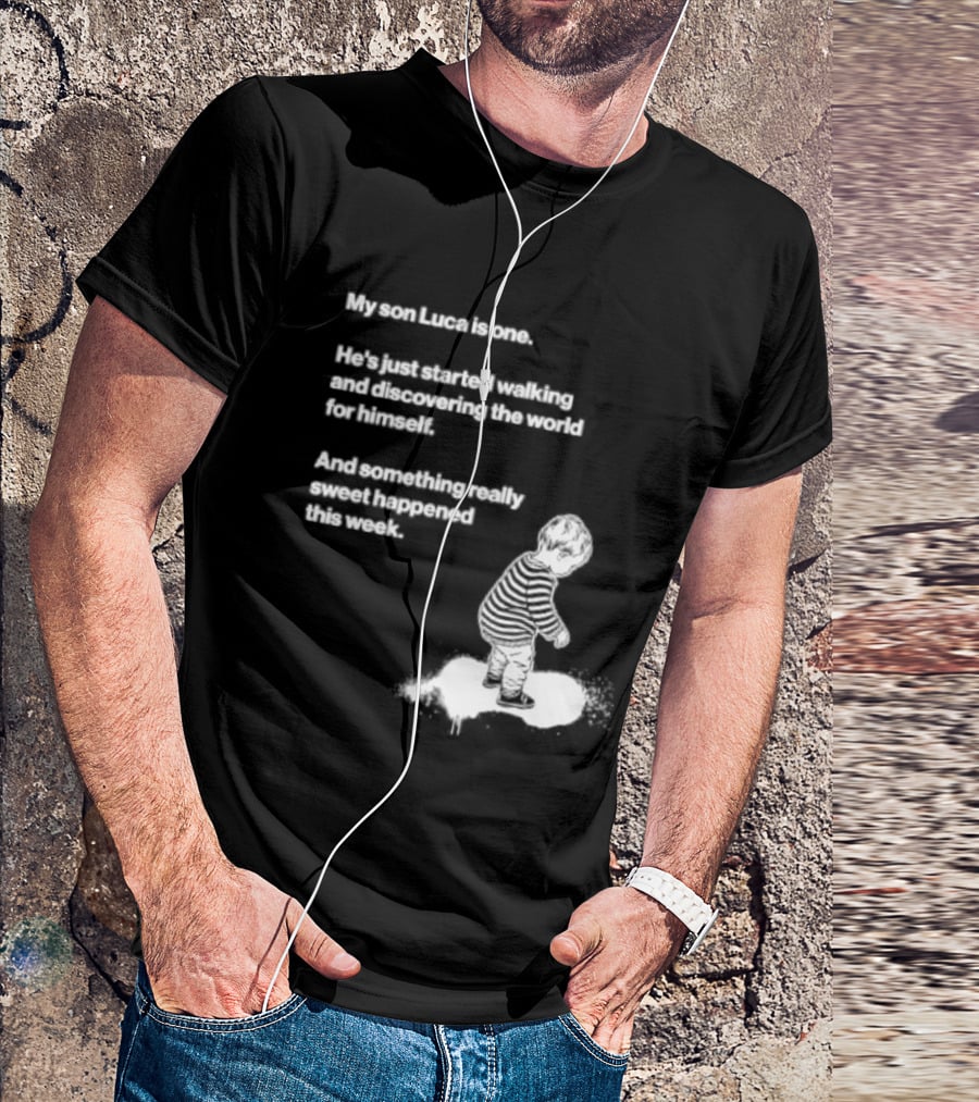 Luca Is One First Steps Adventure Exploring The World T-Shirt