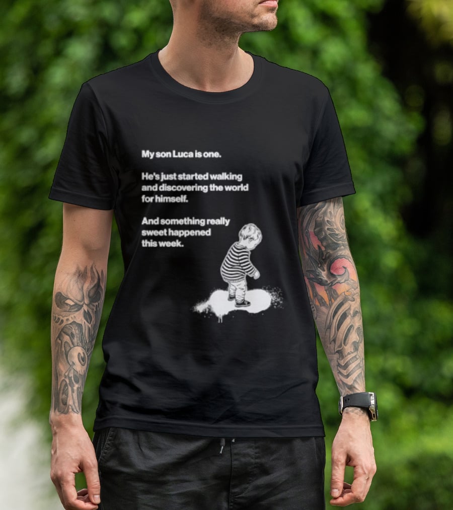 Luca Is One First Steps Adventure Exploring The World T-Shirt