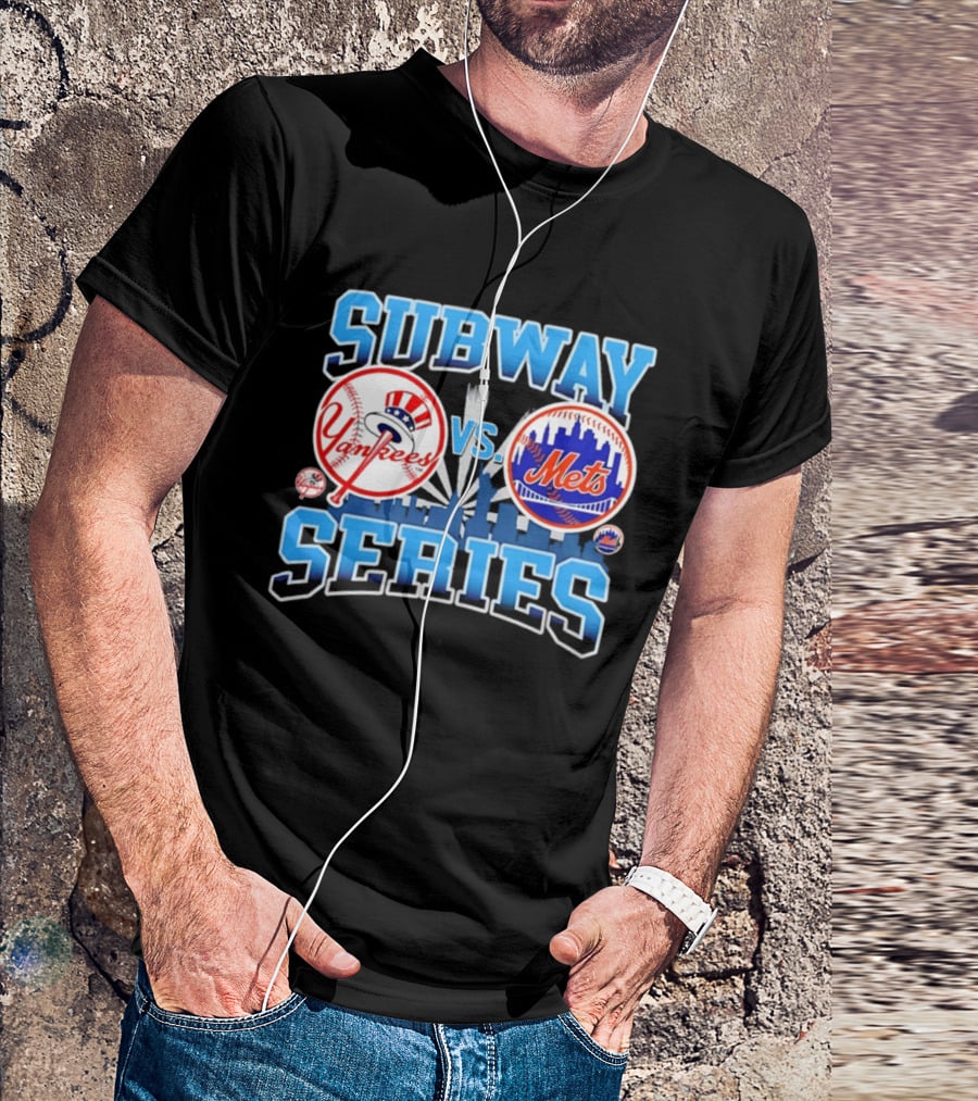 New York Yankees Vs Mets 2026 Subway Series Skyline T-Shirt