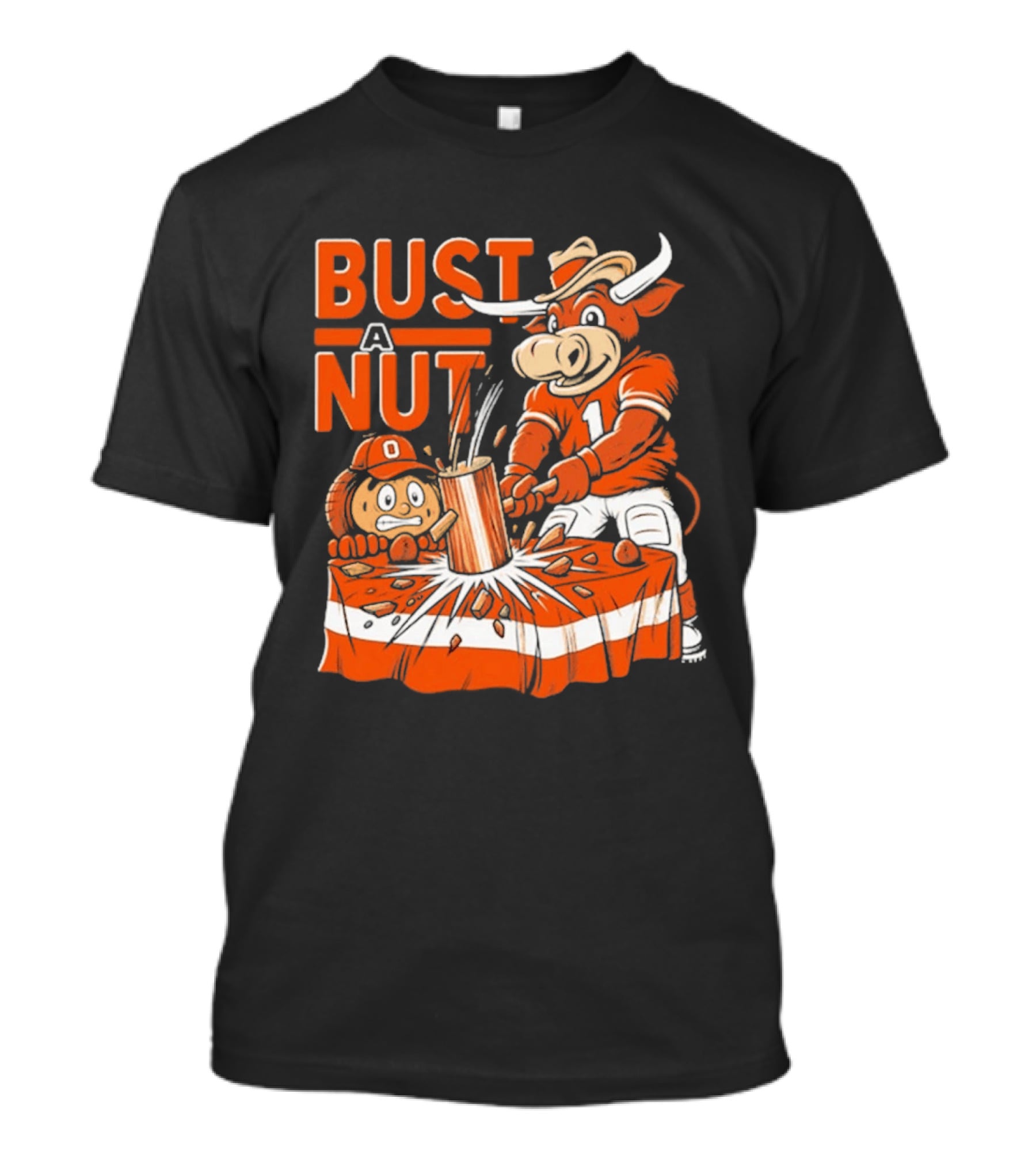 Bust A Nut Texas Football Bevo Beat Competition T-Shirt