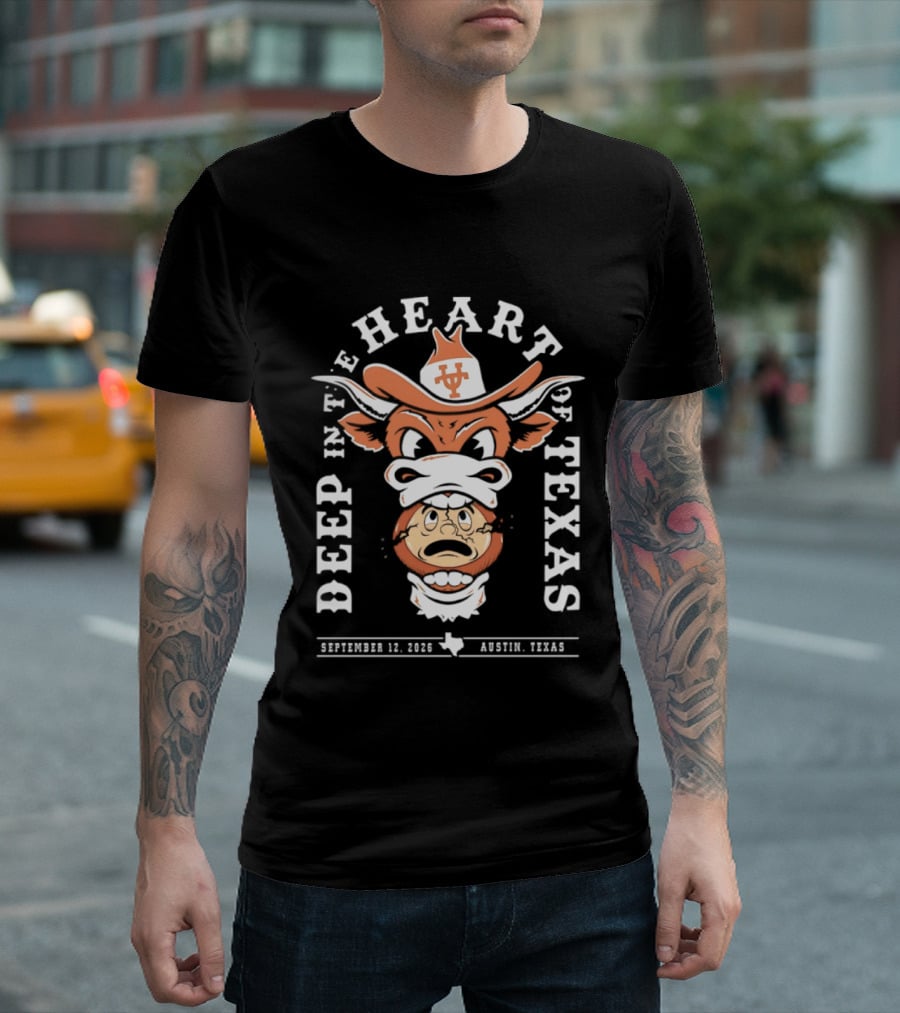 Texas Longhorns Mascot Deep In The Heart Of Texas September 10 2022 Austin Texas T-Shirt