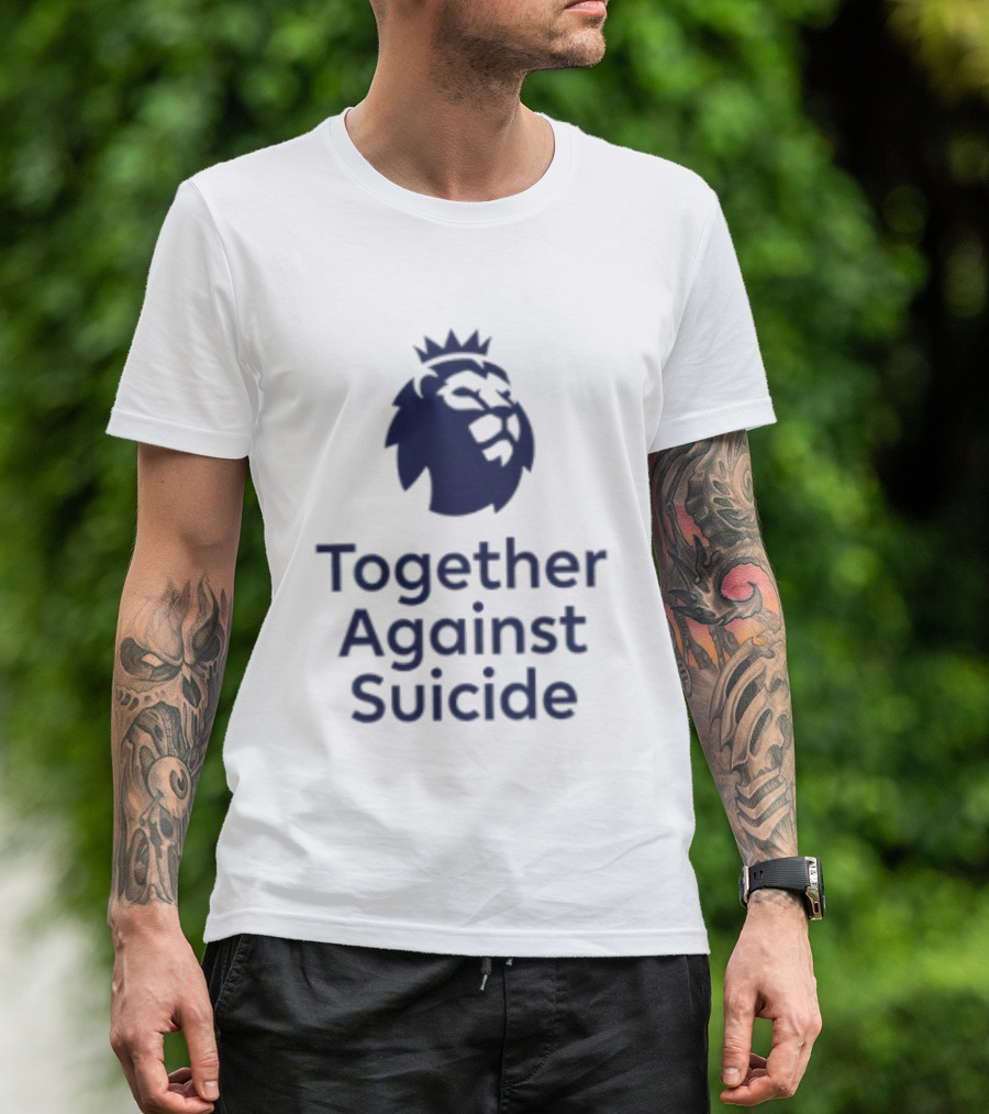 Together Against Suicide Mental Health Awareness Lion King Crown T-Shirt