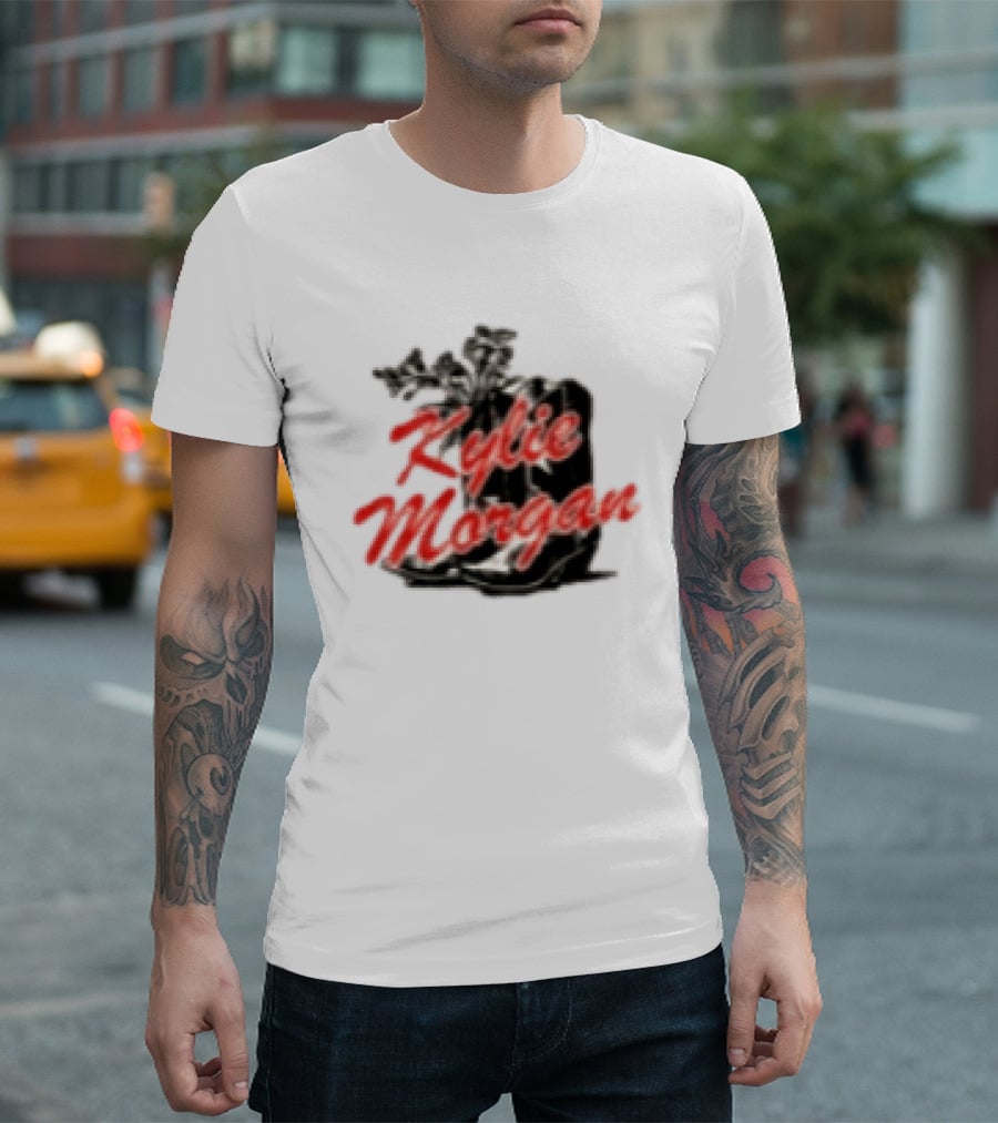 Kylie Morgan 1 800 Dump Him Boots Roses T-Shirt