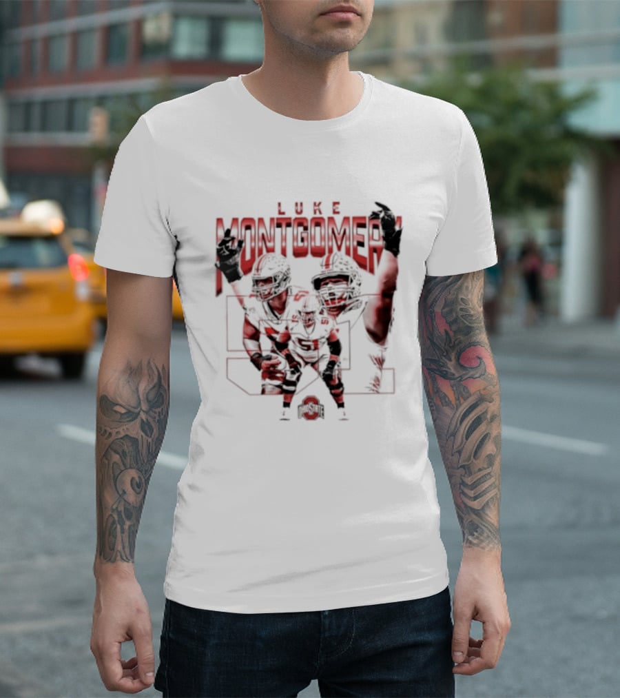 Luke Montgomery Ohio State Buckeyes 51 NCAA Football T-Shirt
