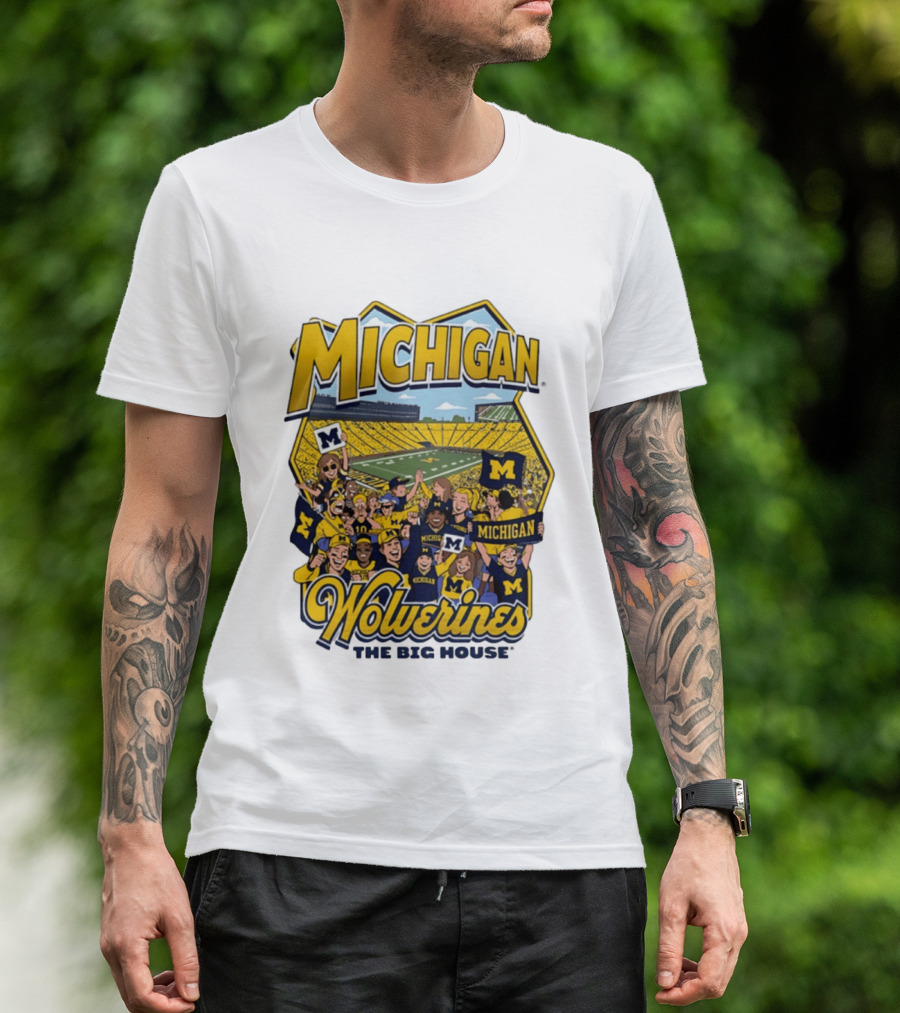 Michigan Wolverines The Big House 2026 Celebration Stadium Fans T-Shirt