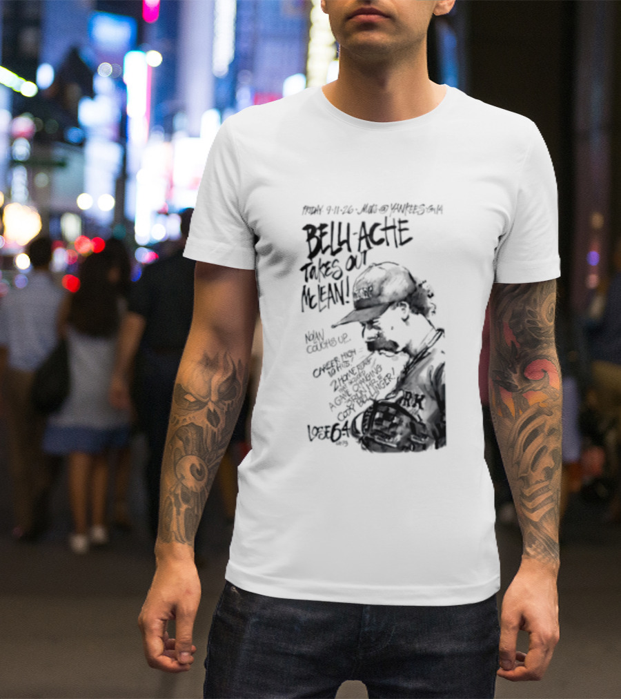 Belly Ache Takes Out McLean New York Mets Baseball T-Shirt