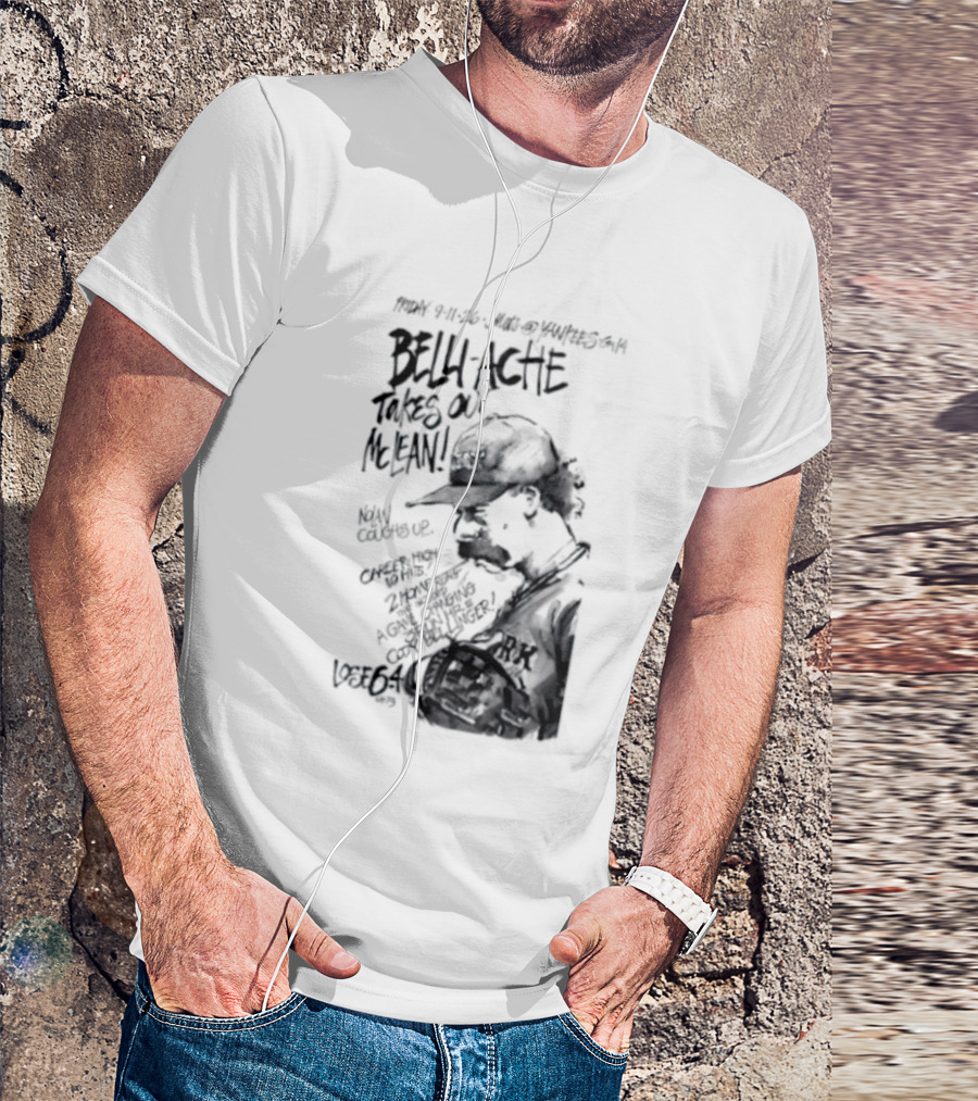 Belly Ache Takes Out McLean New York Mets Baseball T-Shirt