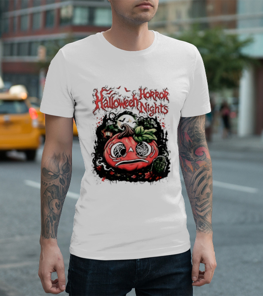 Halloween Horror Nights Pumpkin RIP Spooky T-Shirt