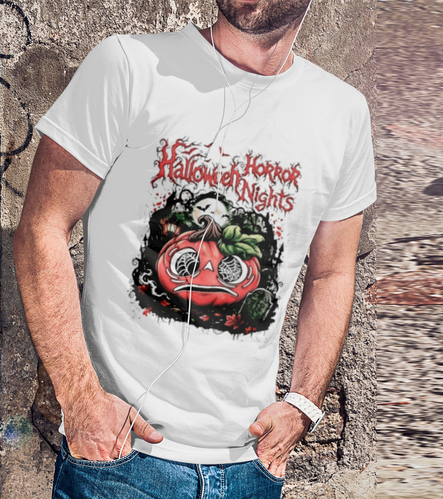 Halloween Horror Nights Pumpkin RIP Spooky T-Shirt