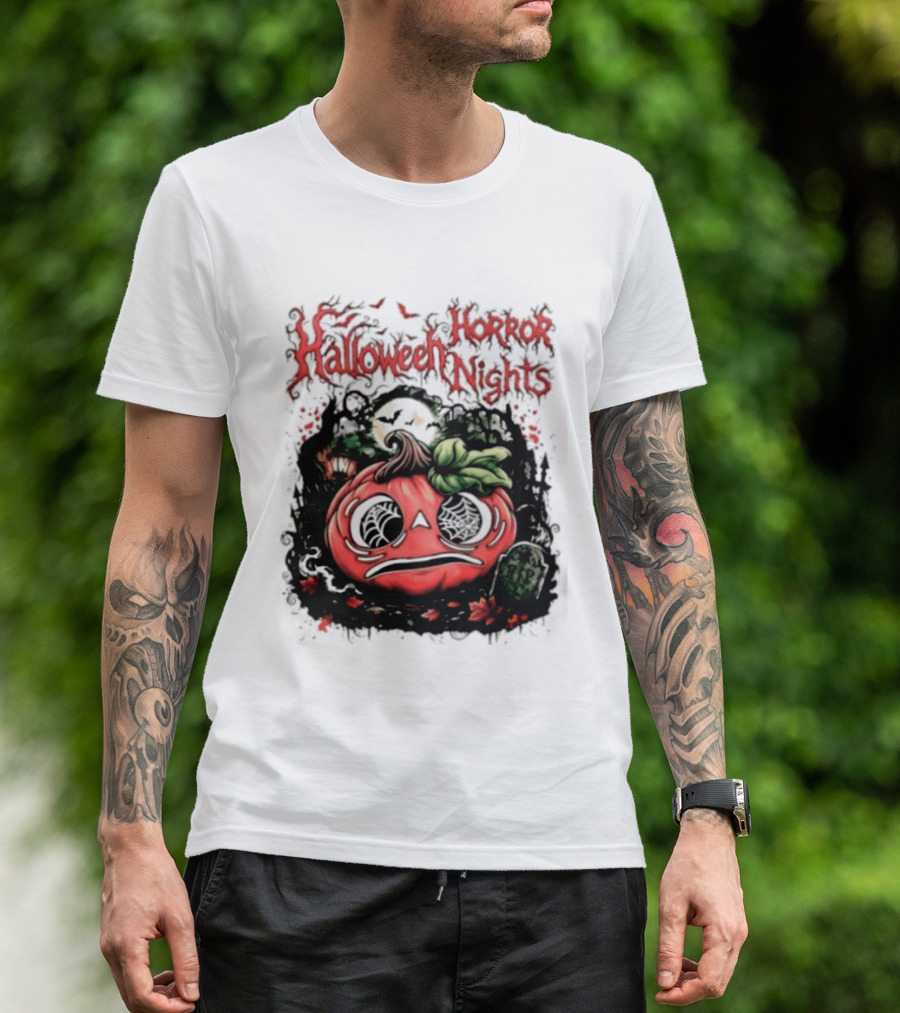 Halloween Horror Nights Pumpkin RIP Spooky T-Shirt