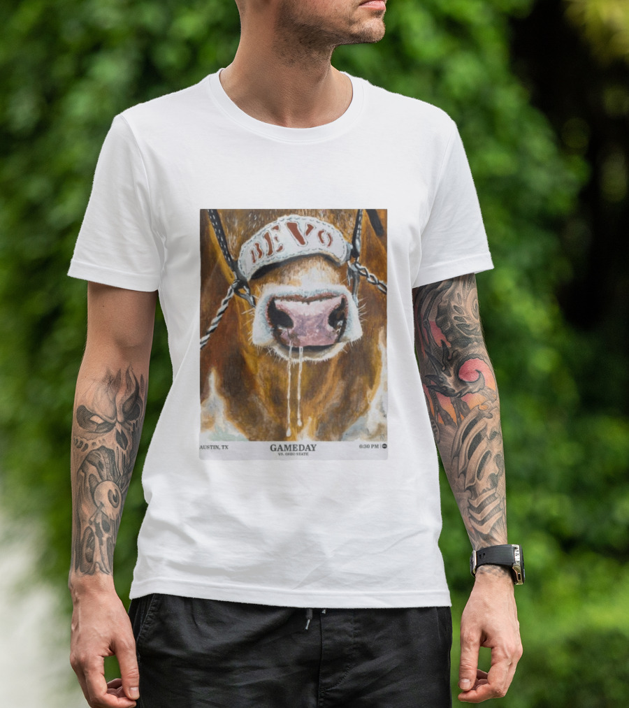 Texas Longhorns Bevo Vs Ohio State Austin TX Gameday 6:30 PM 2026 T-Shirt