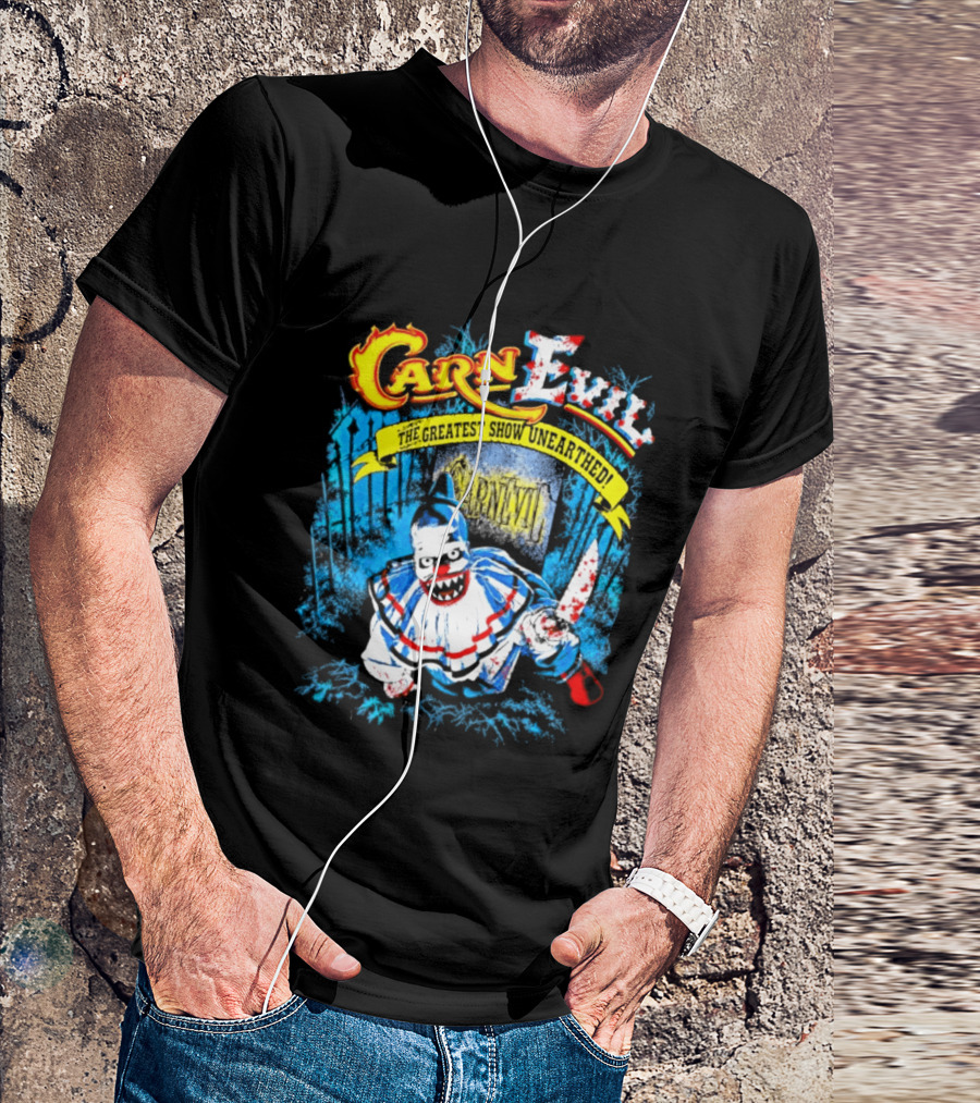 CarnEvil The Greatest Show Unearthed Creepy Clown Horror T-Shirt