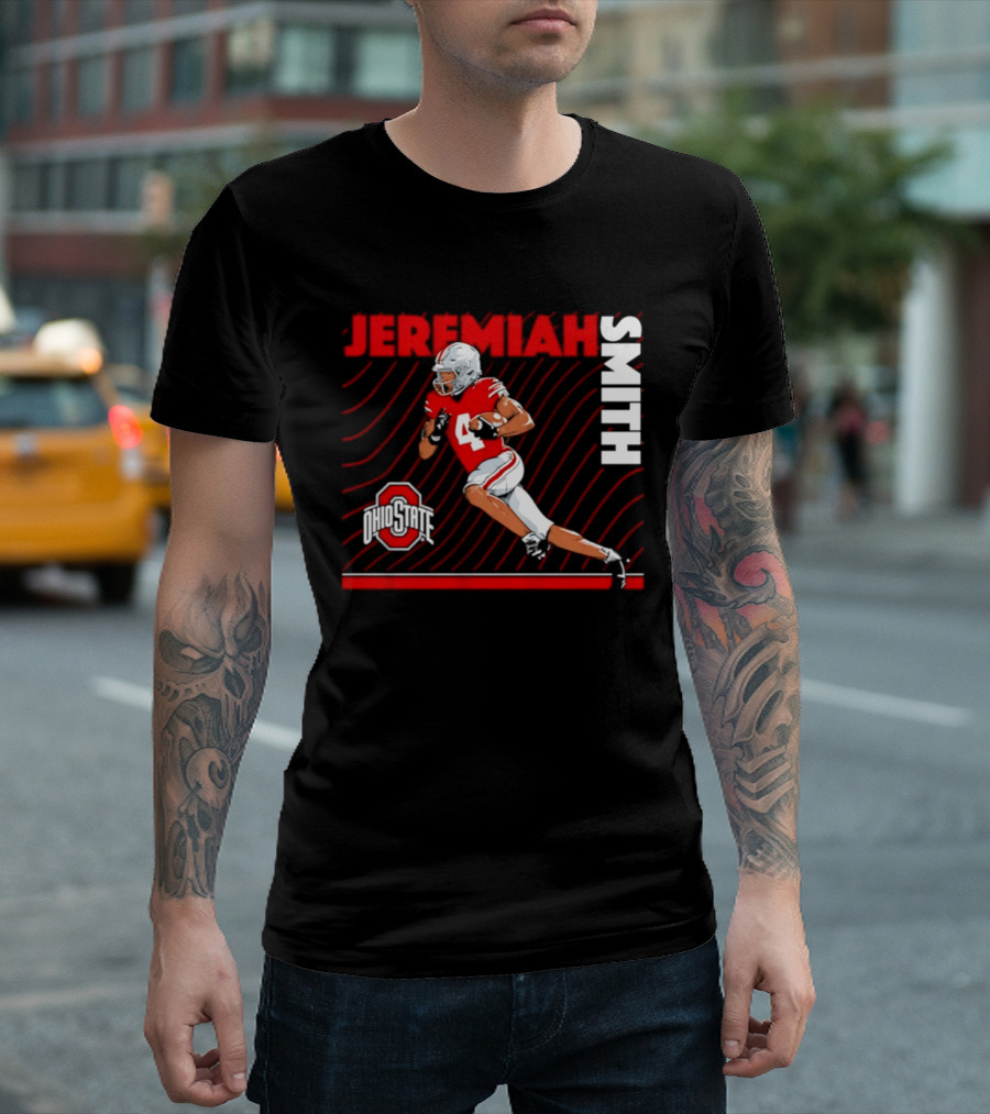 Jeremiah Smith Ohio State Buckeyes Neon Nights NCAA Football T-Shirt