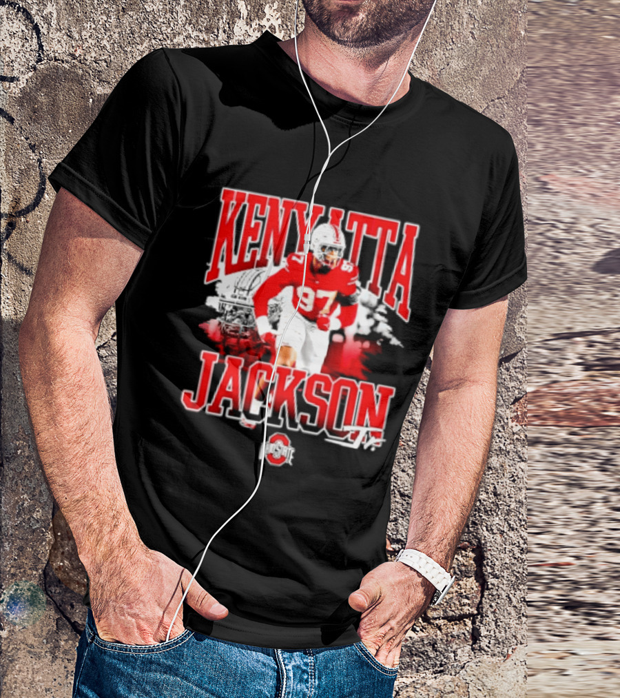 Kenyatta Jackson 97 Ohio State Buckeyes NCAA Football Player T-Shirt