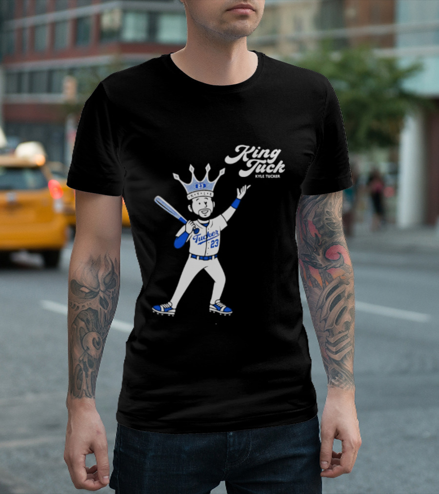 King Tuck Kyle Tucker 23 Baseball Crown And Bat T-Shirt