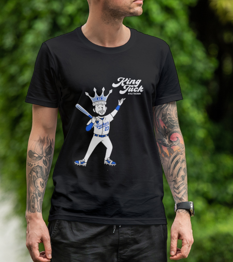King Tuck Kyle Tucker 23 Baseball Crown And Bat T-Shirt