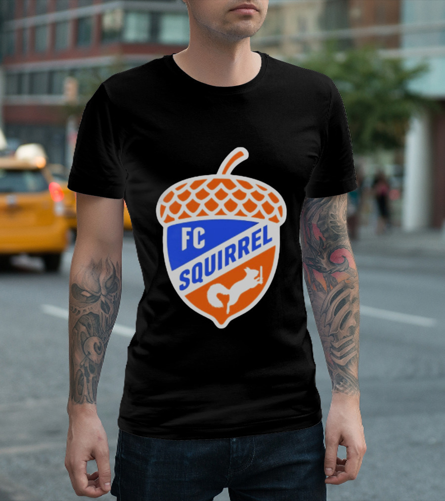 FC Squirrel Acorn Crest Cincinnati Soccer T-Shirt