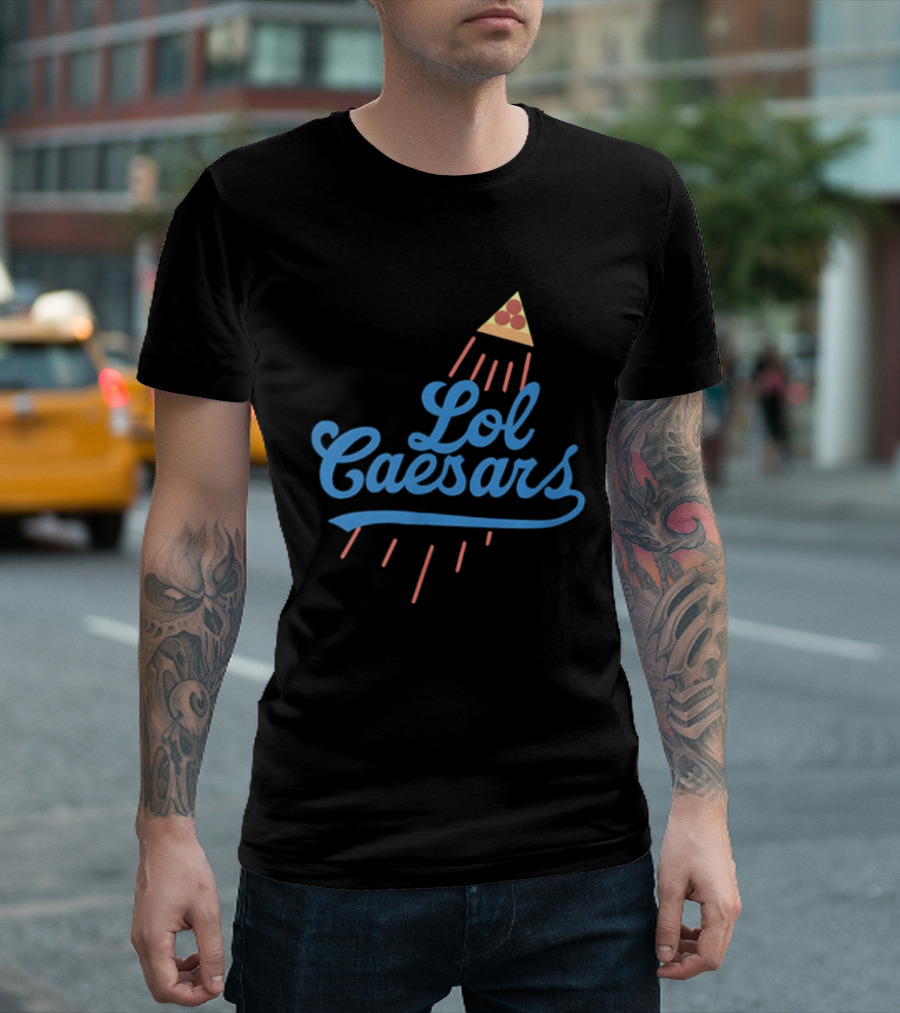 Lol Caesars Established 1969 Pizza 2 Sided T-Shirt