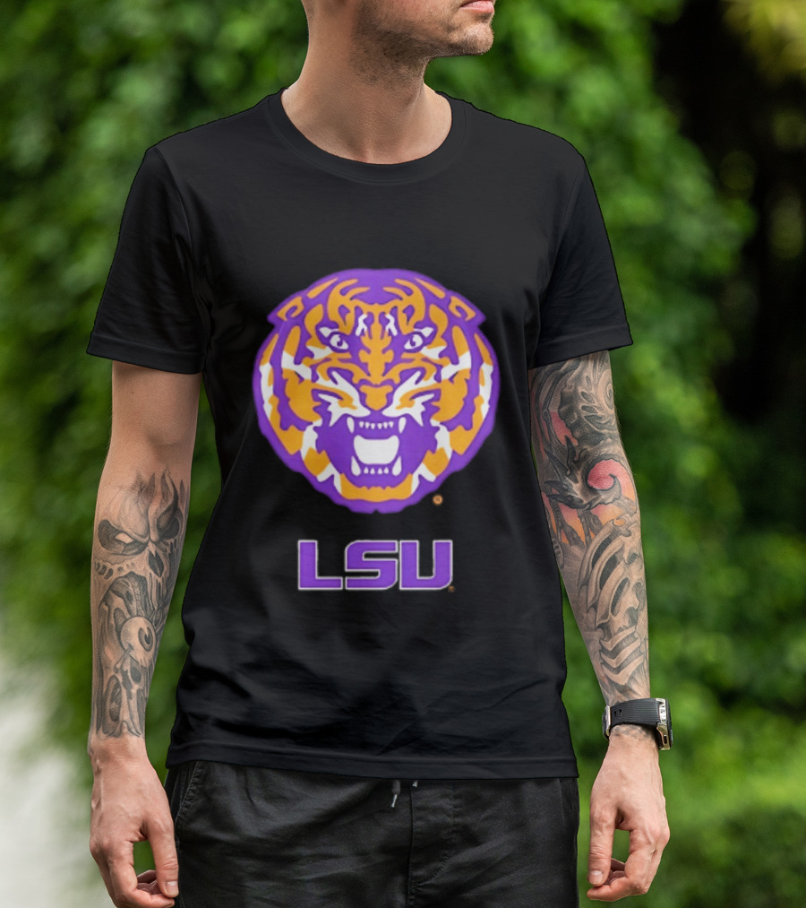 LSU Tigers NCAA Football Tiger Head T-Shirt