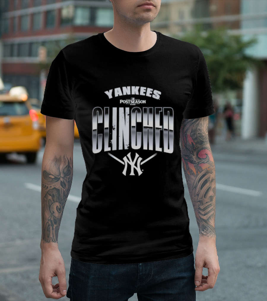 Yankees Clinched 2026 Postseason Locker Room T-Shirt