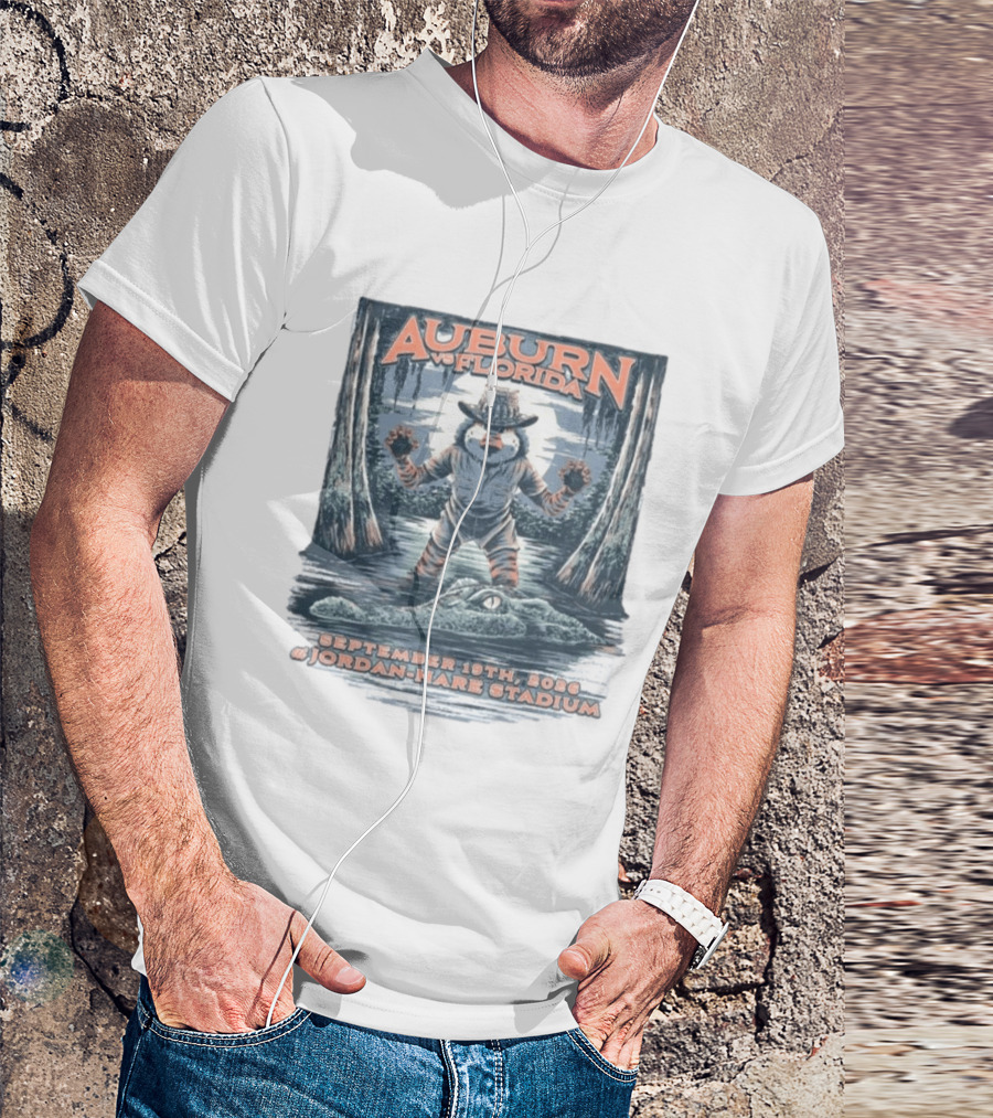 Auburn Vs Florida Football September 19th 2026 Jordan Hare Stadium T-Shirt