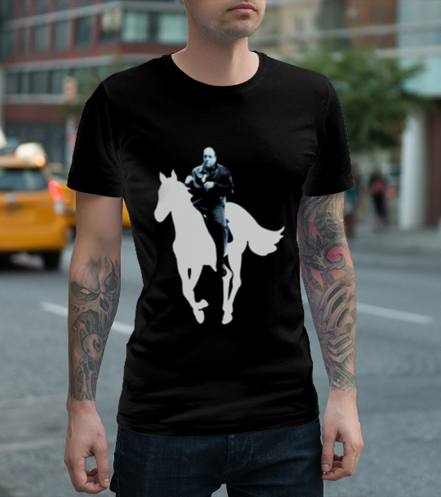 Rogue Co Pie O My Own Summer Millennial Sopranos Iconic Horse Scene T-Shirt