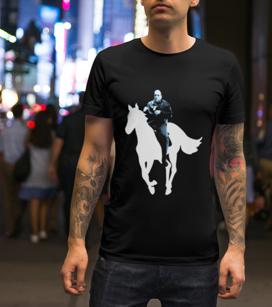 Rogue Co Pie O My Own Summer Millennial Sopranos Iconic Horse Scene T-Shirt