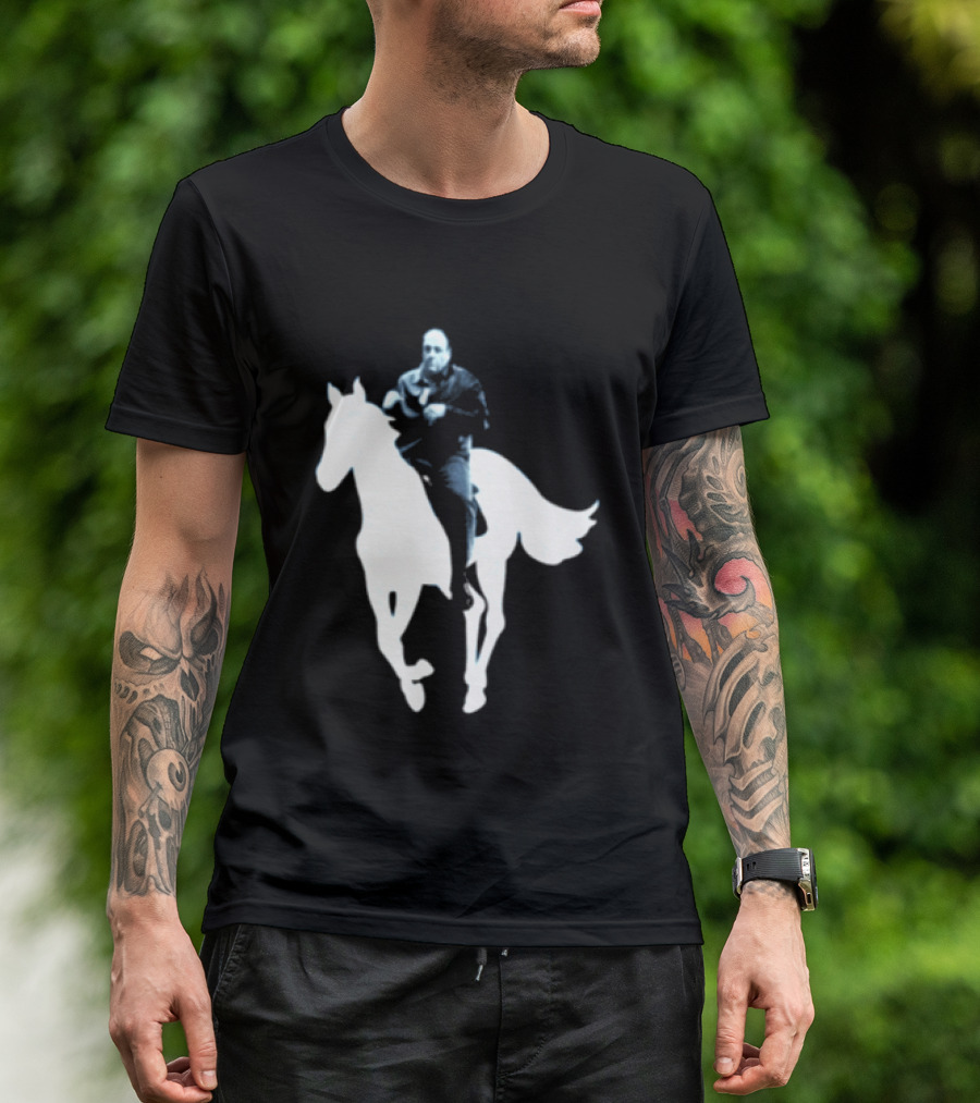 Rogue Co Pie O My Own Summer Millennial Sopranos Iconic Horse Scene T-Shirt