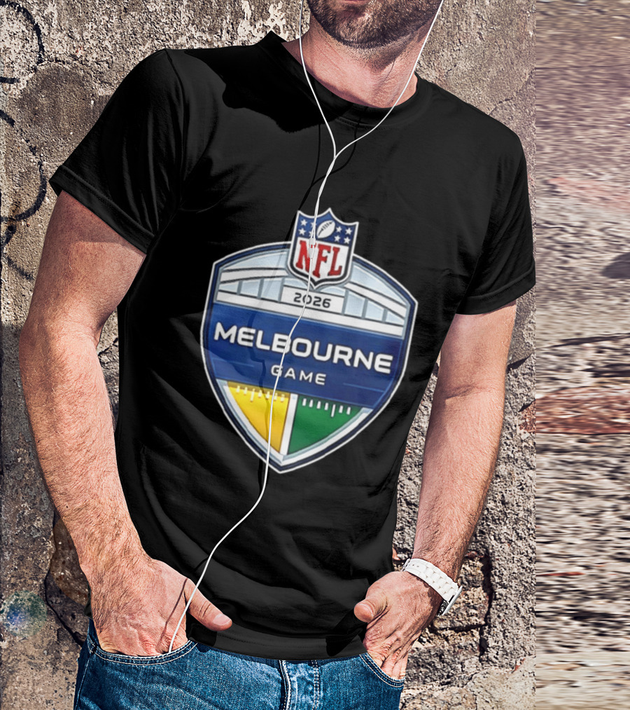 San Francisco 49ers NFL 2026 Melbourne Game Two Sided T-Shirt
