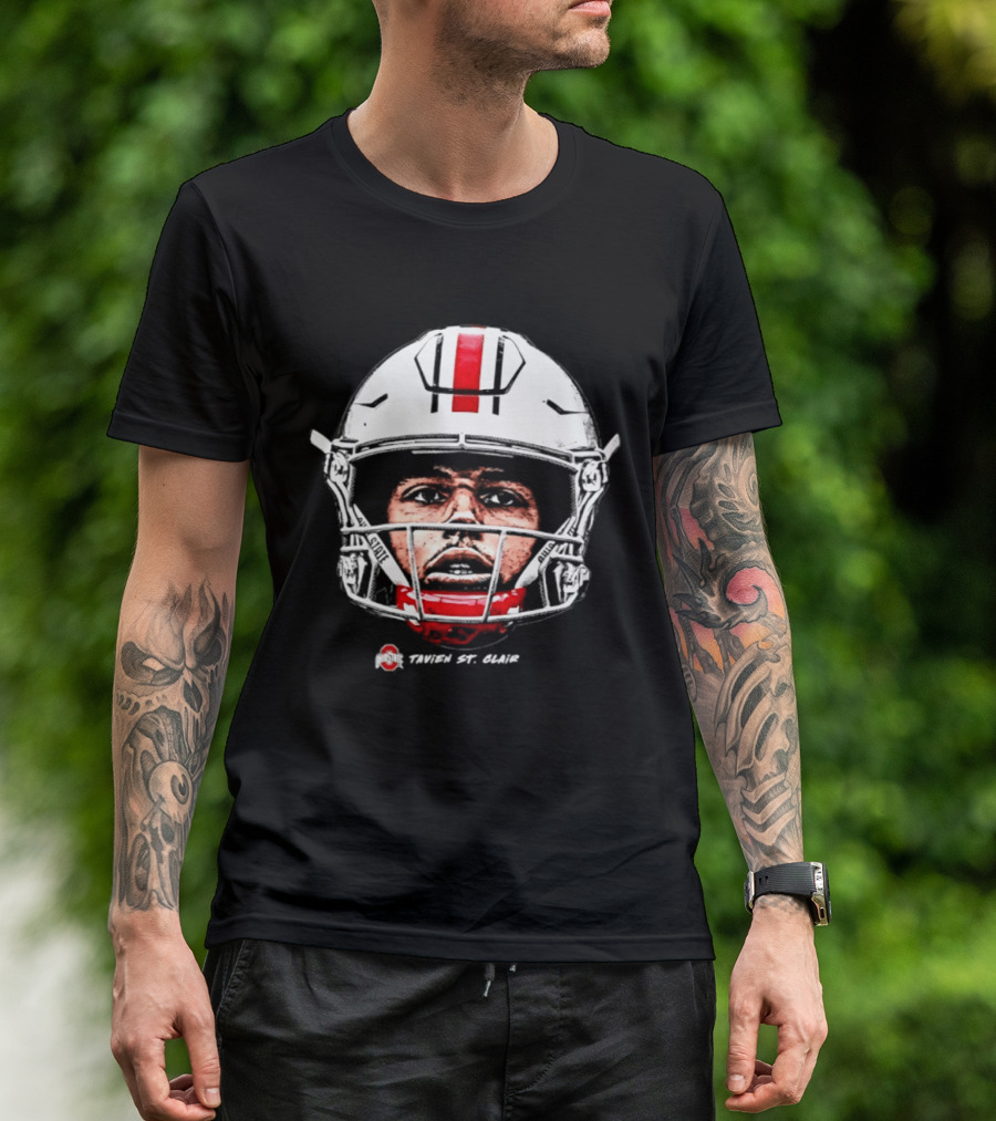 Ohio State Buckeyes Tavien St. Clair Game Face NCAA Football T-Shirt