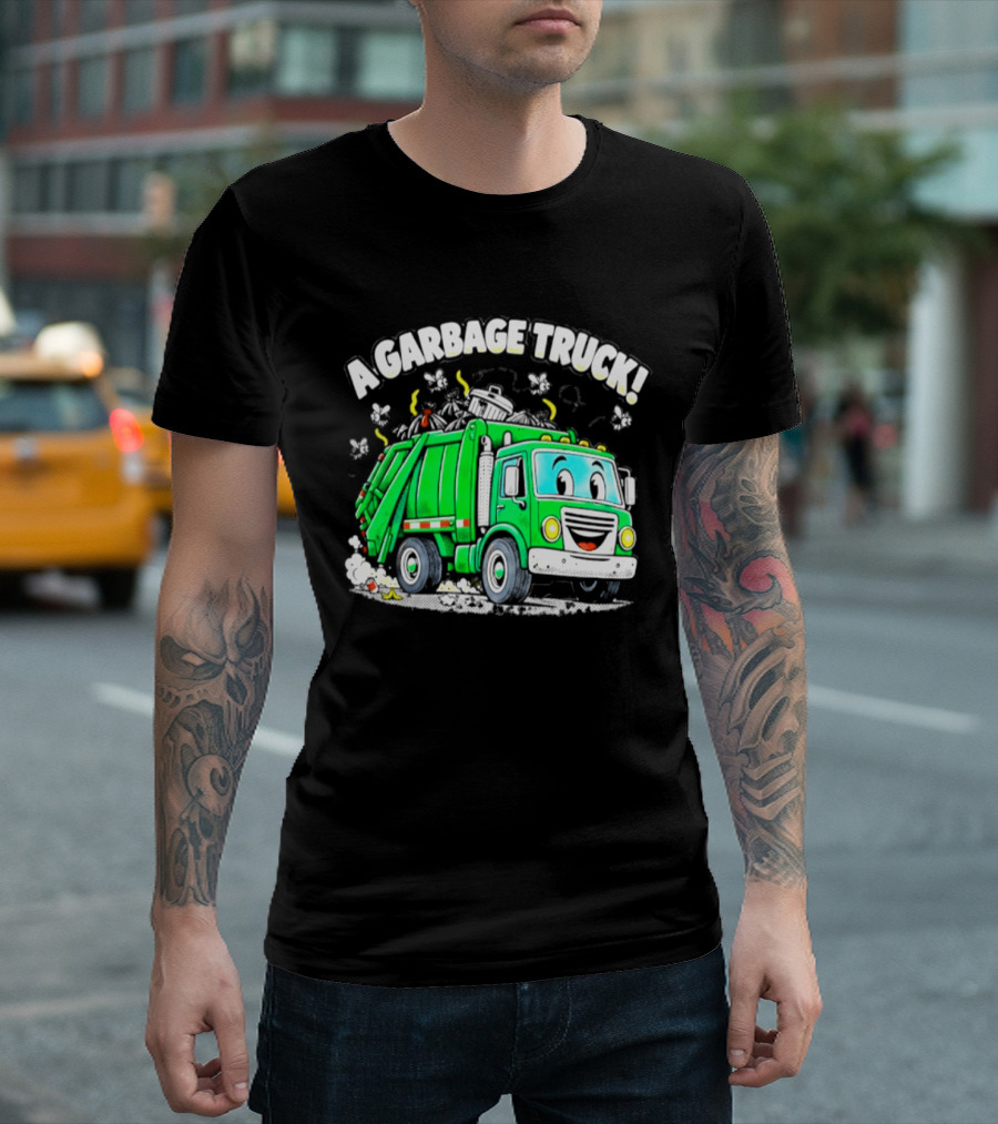 A Garbage Truck Cartoon Animation Fun T-Shirt