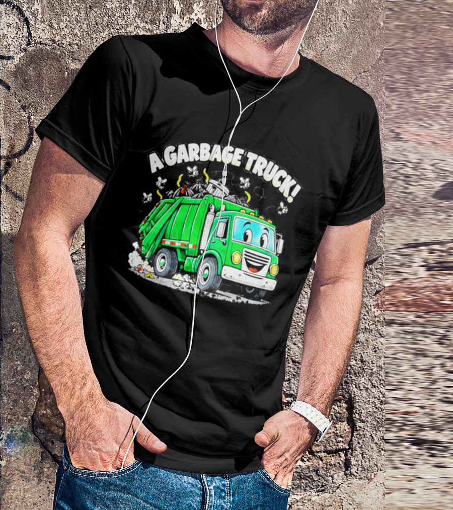 A Garbage Truck Cartoon Animation Fun T-Shirt
