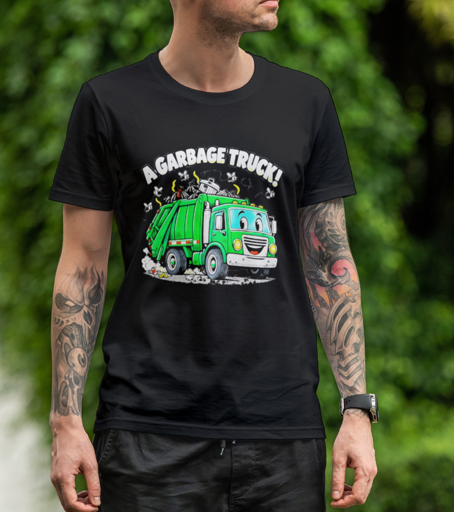 A Garbage Truck Cartoon Animation Fun T-Shirt