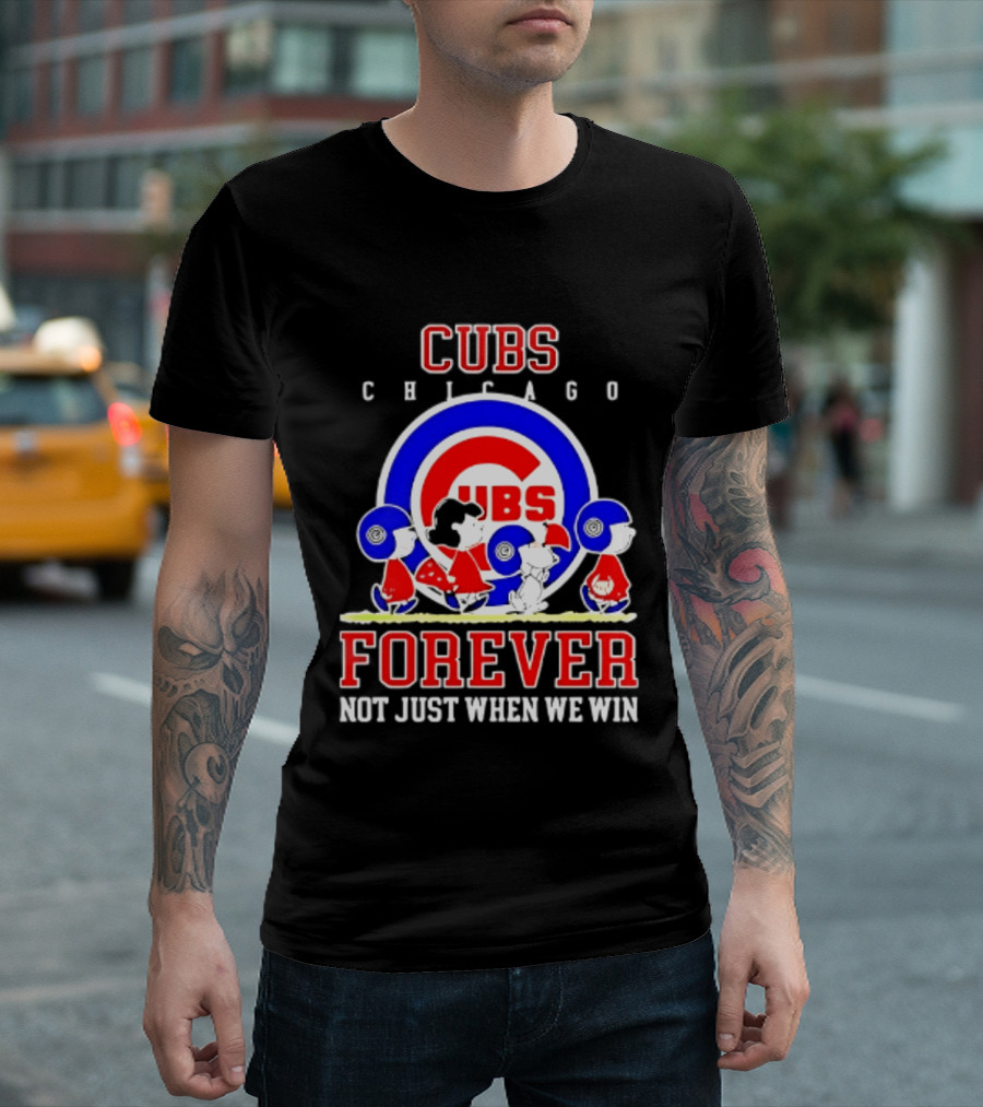 Chicago Cubs Peanuts Abbey Road Forever Not Just When We Win T-Shirt