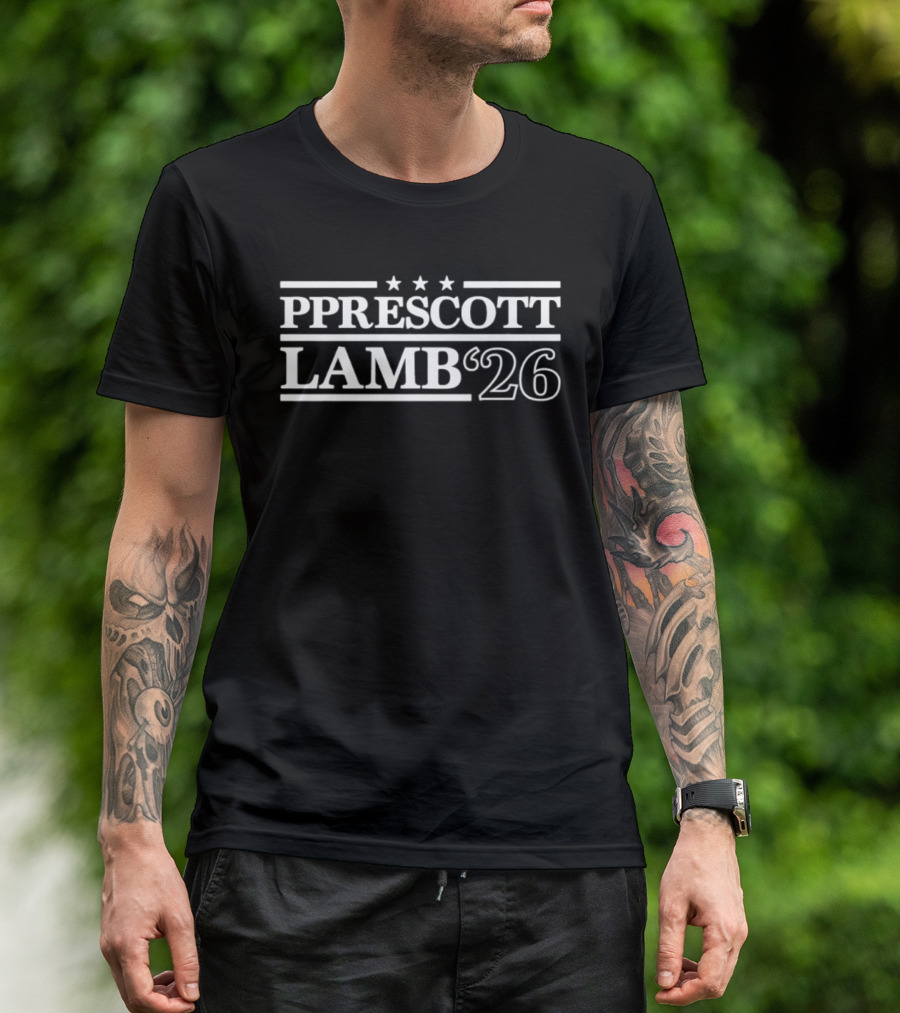 Prescott Lamb '26 Campaign Stars Dallas Cowboys 2026 T-Shirt