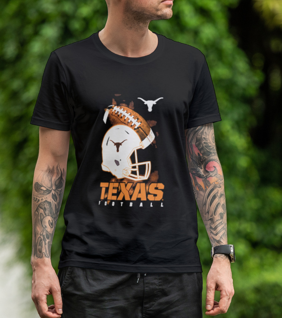 Texas Longhorns Football Helmet Glory NCAA Highlights T-Shirt