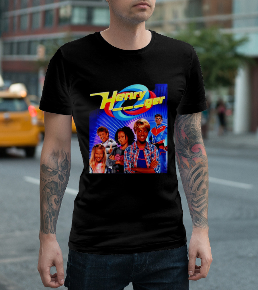 Henry Danger Nickelodeon Kids TV Show Captain Man Superhero Characters T-Shirt