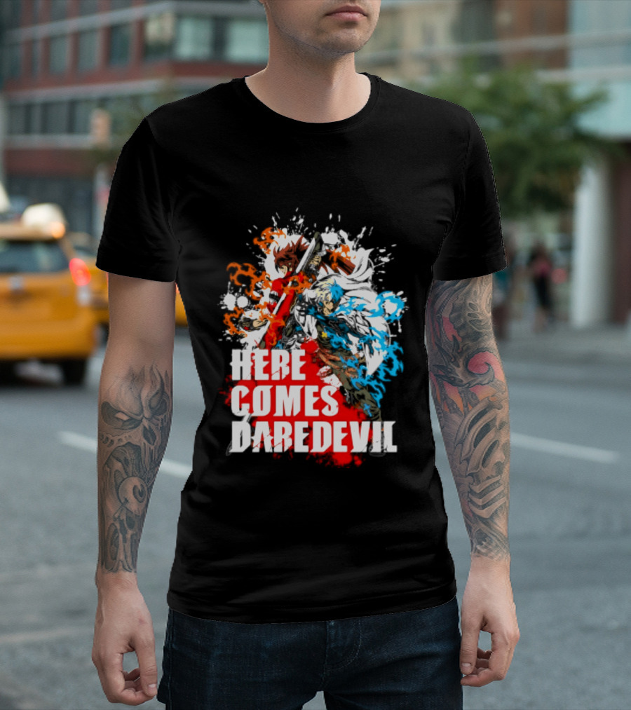 Here Comes Daredevil Guilty Sol Badguy Vibrant Splash T-Shirt
