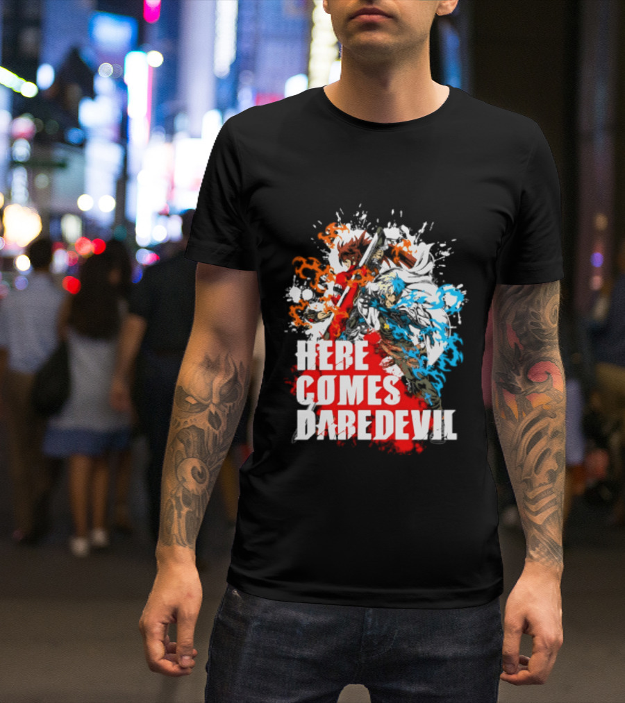 Here Comes Daredevil Guilty Sol Badguy Vibrant Splash T-Shirt
