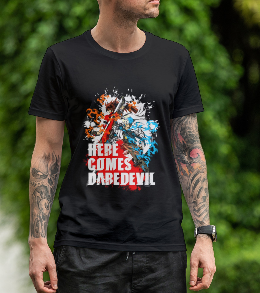 Here Comes Daredevil Guilty Sol Badguy Vibrant Splash T-Shirt