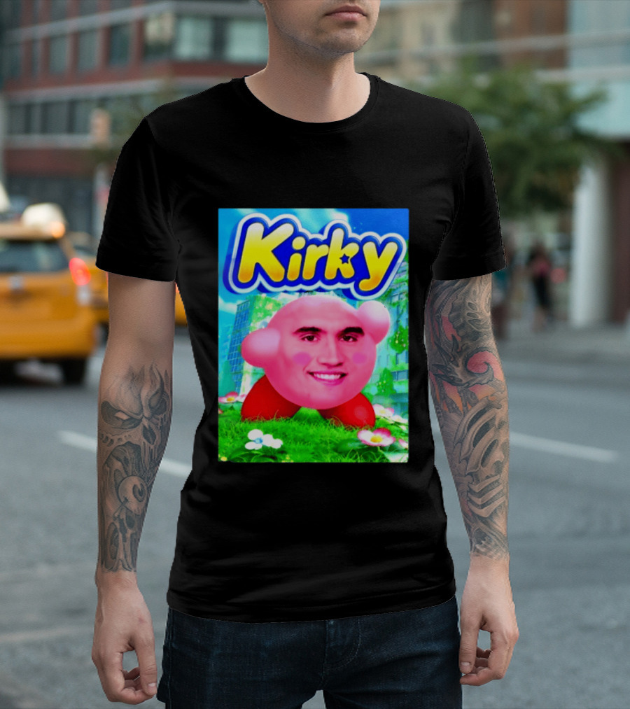 Kirky Charlie Kirk Kirby Meme T-Shirt