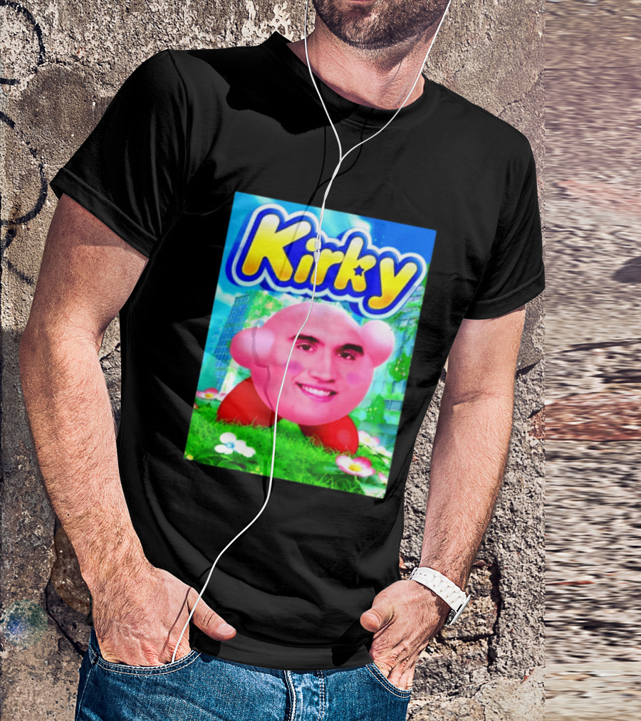 Kirky Charlie Kirk Kirby Meme T-Shirt